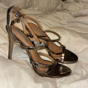 Steve Madden Metallic Strappy Heels